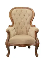 Классическое кресло Madre Light Brown в интерьере в Краснодаре
