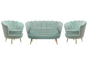 красивый Комплект кресел и дивана ракушка Pearl Double Green на заказ в Краснодаре