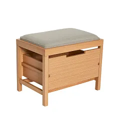 БАНКЕТКА BIFI HUBSCH, СВЕТЛО - СЕРЫЙ / НАТУРАЛЬНЫЙ в Краснодаре