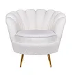 Низкое кресло ракушка Pearl цвет белый №0 в Краснодаре