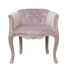 Низкое кресло ретро Kandy Pink Velvet в Краснодаре
