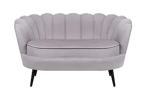 заказать Диван ракушка Pearl Double Grey на черных ножках в Краснодаре
