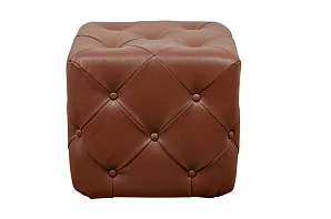 Дизайнерский пуф Amrit Light Brown Leather в Краснодаре