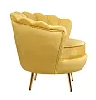 Низкое кресло ракушка Pearl Yellow №2 в Краснодаре