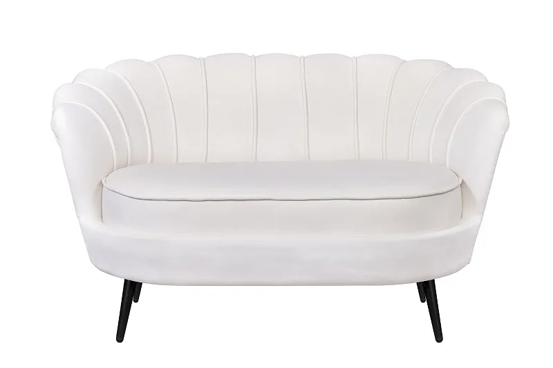 Диван ракушка Pearl Double Beige на черных ножках в Краснодаре Диван ракушка Pearl Double Beige на черных ножках
