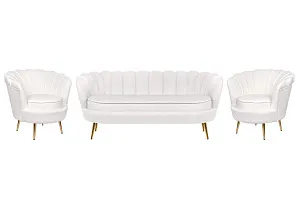 купить Комплект кресел и дивана ракушка Pearl Triple Beige в интернет-магазине в Краснодаре