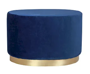 фото Дизайнерский пуф Topper Oval Blue в интерьере в Краснодаре