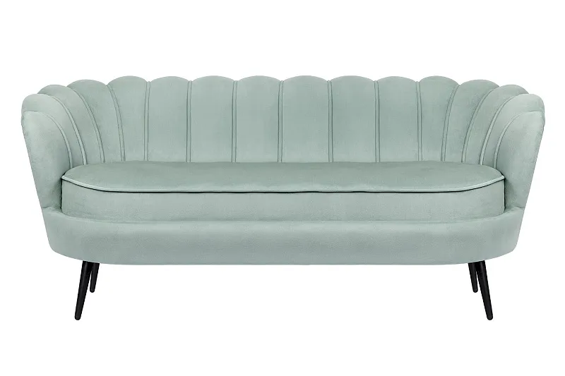 Диван ракушка для гостиниц Pearl Triple Green на черных ножках в Краснодаре Диван ракушка для гостиниц Pearl Triple Green на черных ножках