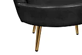 Низкое кресло ракушка Pearl Black V2 №6 в Краснодаре