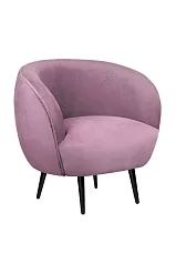 Мягкое кресло Benee Pink на черных ножках в интерьере в Краснодаре