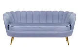 Трехместный диван ракушка для гостиниц Pearl Triple Blue №0 в Краснодаре
