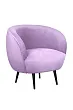 Мягкое кресло Benee Purple на черных ножках №0