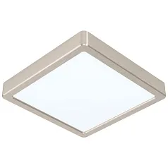 фото 99241 Светодиодный накладной светильник FUEVA 5, 16,5W (LED), 210х210, H28, 1800lm, 3000K, сталь, нике в Краснодаре
