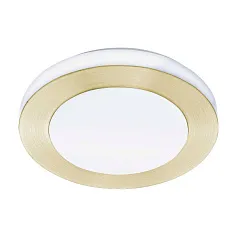 900369 Потолочный светильник LED CARPI, LED 3X2,7W, 1110lm, IP44, ?300, A75, сталь, матовая латунь, белый/пластик, белый в интернет-магазине в Краснодаре