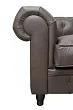 Диван из коричневой кожи Chesterfield Brown Leather 2S №4 в Краснодаре