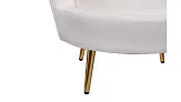 Кресло с пуфом ракушка Pearl Beige №5 в Краснодаре