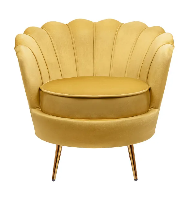 Низкое кресло ракушка Pearl Yellow в Краснодаре Низкое кресло ракушка Pearl Yellow в Краснодаре