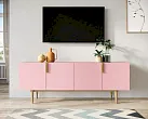 Комод под TV с четыремя дверками "Лайн (Line)" LN06/GR1/pink №3