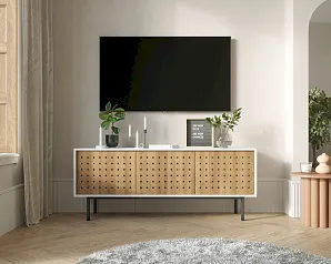 Комод под TV с тремя дверками КОТО (KOTO) арт KT07 в интерьере в Краснодаре