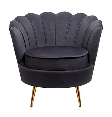 Низкое кресло ракушка Pearl Black в интернет-магазине в Краснодаре