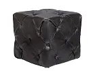 Дизайнерский пуф Amrit Black Leather №0