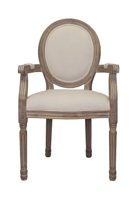 Мягкий стул с подлокотниками Volker Arm Beige