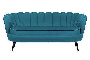 купить Диван для гостиниц Pearl Triple Marine Velvet на черных ножках в Краснодаре