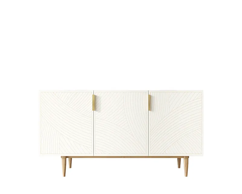 Комод с тремя дверками "Лайн (Line)" LN02/GR1/beige