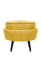 купить Пуф Pearl Adorn Yellow на черных ножках в интернет-магазине в Краснодаре