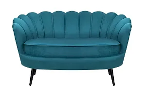 фото Диван ракушка Pearl Double Marine Velvet на черных ножках в Краснодаре