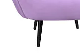 Мягкое кресло Benee Purple на черных ножках №5