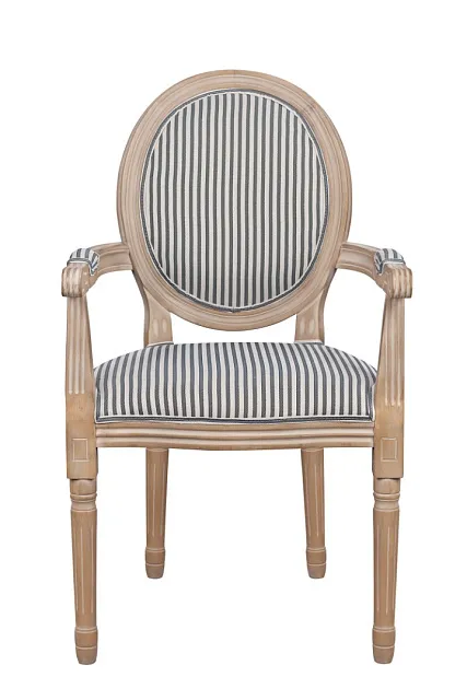 Мягкий стул с подлокотниками Volker Arm Black Pinstripe в Краснодаре Мягкий стул с подлокотниками Volker Arm Black Pinstripe