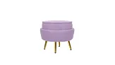Кресло с пуфом ракушка Pearl Purple №5 в Краснодаре