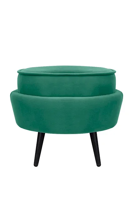 Пуф Pearl Adorn Green V2 на черных ножках