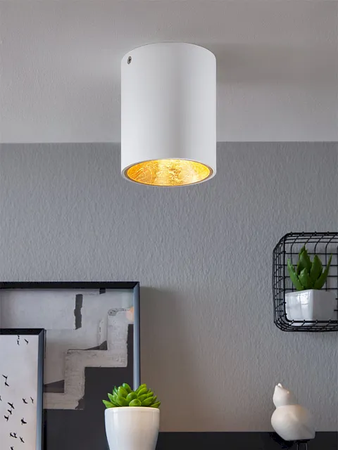 94503 Светодиодный потолочный светильник POLASSO, 1х3,3W (LED), ?100, белый, золотой в Краснодаре 94503 Светодиодный потолочный светильник POLASSO, 1х3,3W (LED), ?100, белый, золотой