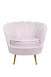 Низкое кресло ракушка Pearl Pink Boucle №0 в Краснодаре