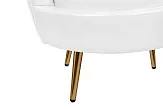 Низкое кресло ракушка Pearl White №6 в Краснодаре