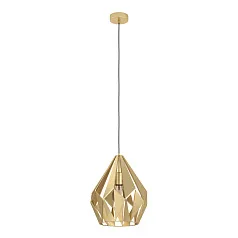 заказать 43814 Подвесной потолочный светильник (люстра) CARLTON, 1Х60W, E27, H1100, ?310, сталь, золотой в Краснодаре
