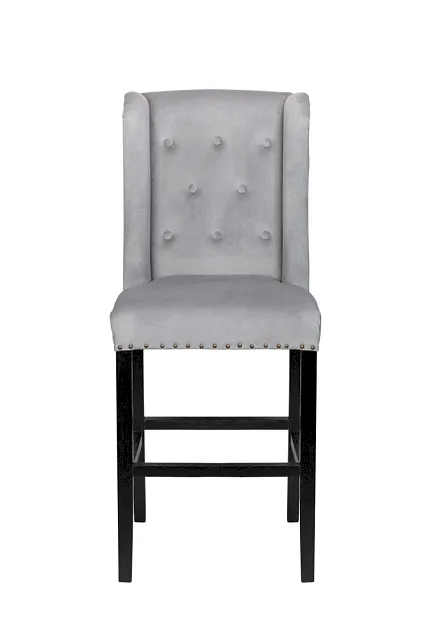 Дизайнерский барный стул Skipton Grey Velvet в Краснодаре Дизайнерский барный стул Skipton Grey Velvet