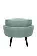Пуф Pearl Adorn Green на черных ножках №0