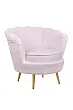 Низкое кресло ракушка Pearl Pink Boucle №1 в Краснодаре