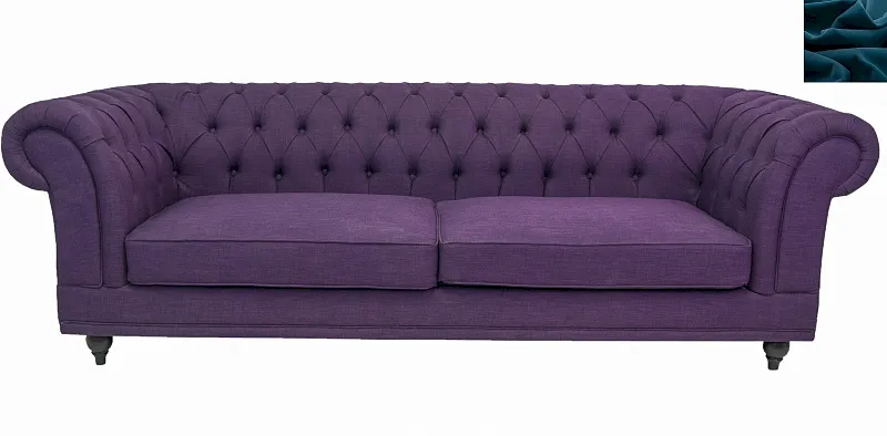 Диван мягкий арт-деко Neylan Purple синий в Краснодаре Диван мягкий арт-деко Neylan Purple синий