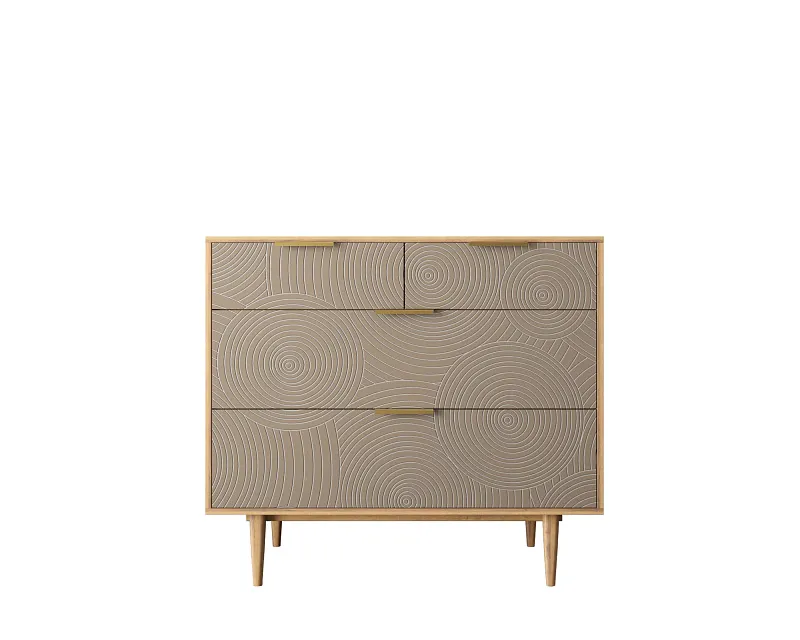 Комод с четыремя ящиками "Лайн (Line)" R22/beige