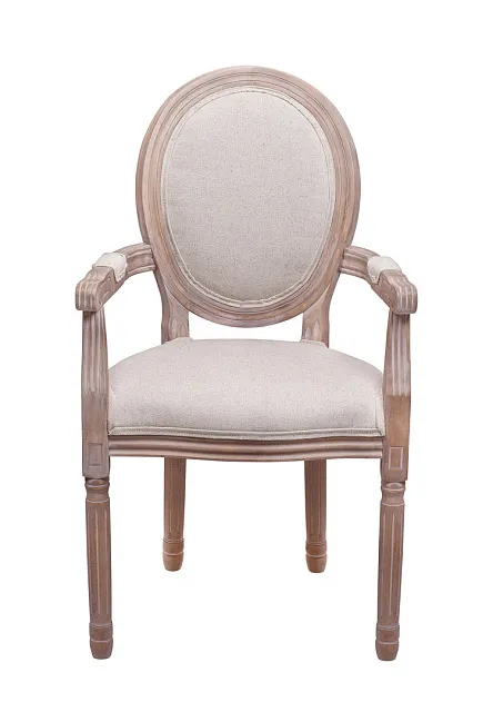 Мягкий стул с подлокотниками Volker Arm Beige V2 в Краснодаре