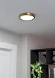 900181 Светильник настенно-потолочн FUEVA5, 17W(LED), сталь, латунь №0