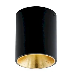 94502 Светодиодный потолочный светильник POLASSO, 1х3,3W (LED), ?100, черный, золотой в Краснодаре