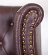 Каминное кожаное кресло Royal Brown №4 в Краснодаре