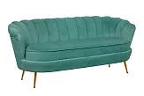 Диван ракушка для гостиниц Pearl Triple Green V2 №1