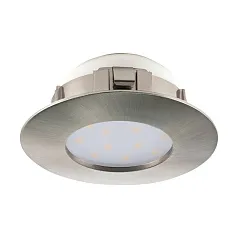 95819 Светодиодный встраиваемый светильник PINEDA, 1х4,9W(LED), ?78, IP44, пластик, никель матовый в Краснодаре