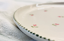 Тарелка "Цветочная" диаметр 19см